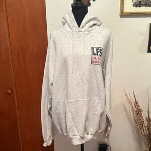 Men’s Gray Hoodie with Logo, Dutch Harbor, Bering Sea